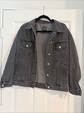 Women’s Gray Denim Jacket - oversize fit